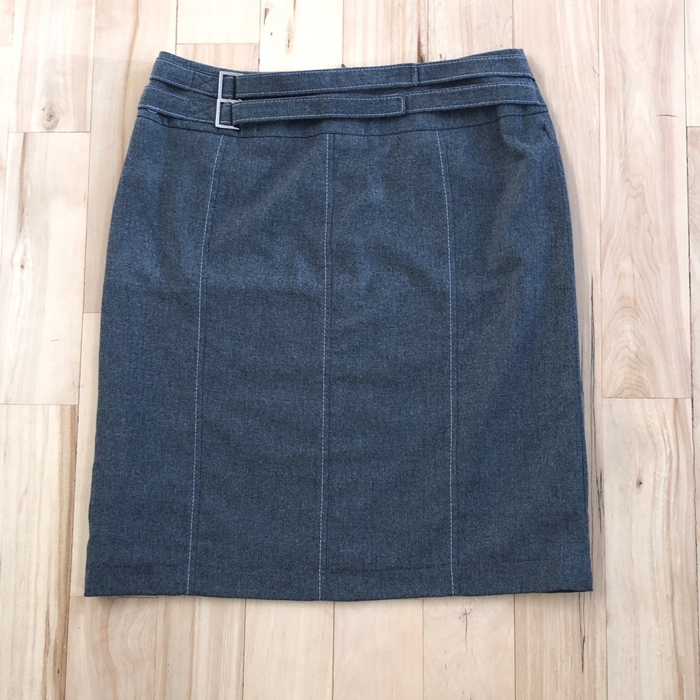 BIANCA NYGARD Classic Grey Pencil Skirt wool blend - 10
